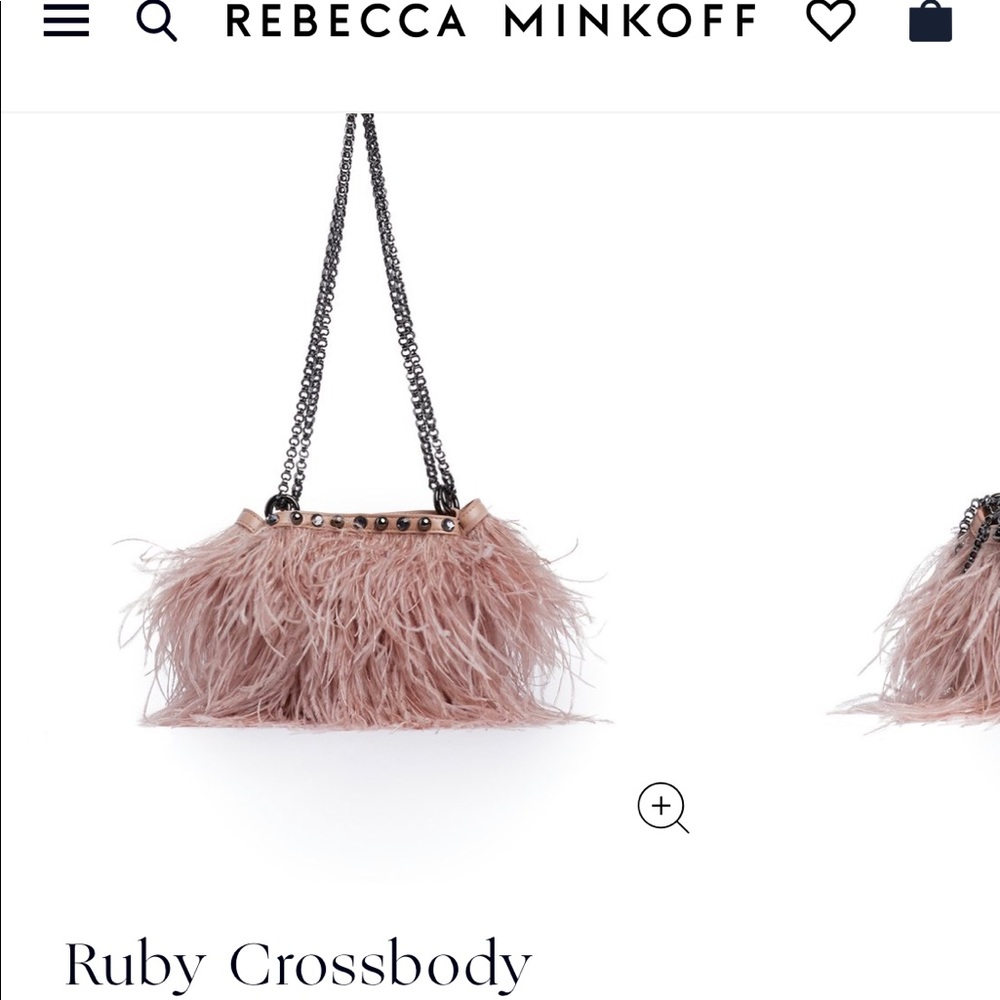 Rebecca Minkoff “Ruby” feather crossbody bag